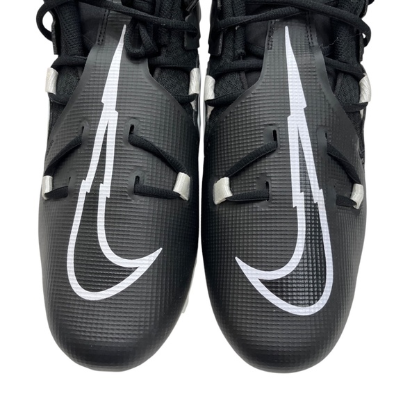 NEW! Nike Alpha Menace Pro 3 Football Cleats Black & White Men’s 12 - Picture 3 of 15